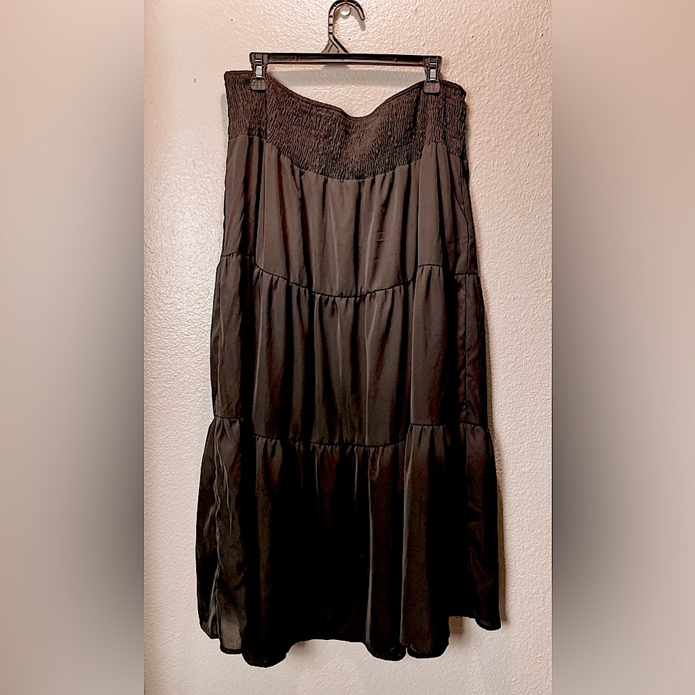 SHEIN Black Midi Skirt